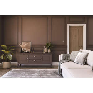 Hemway Chalk Based Furniture Paint A5 Sample, Dark Chocolate Brown, Peel & Stick