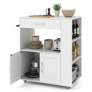 Modern Rolling Kitchen Island
