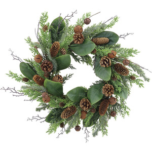 Pre-Lit Rustic Bells Wreath