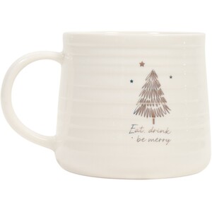 Gold Spruce Ribbed Mug