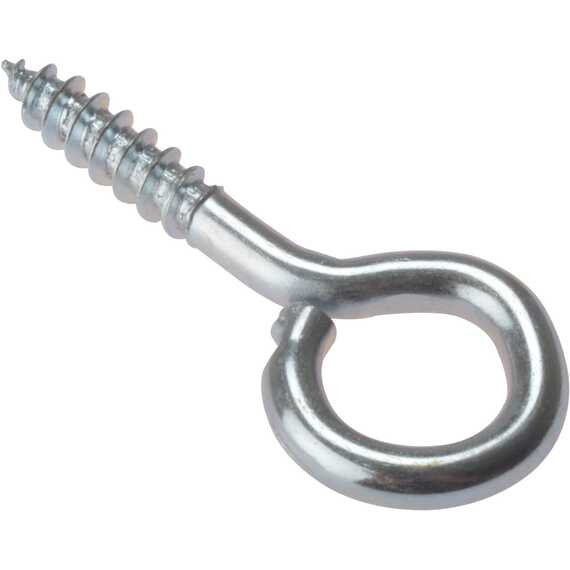 Forgefix zinc-plated screw eyes 65mm 14 gauge pack of 10