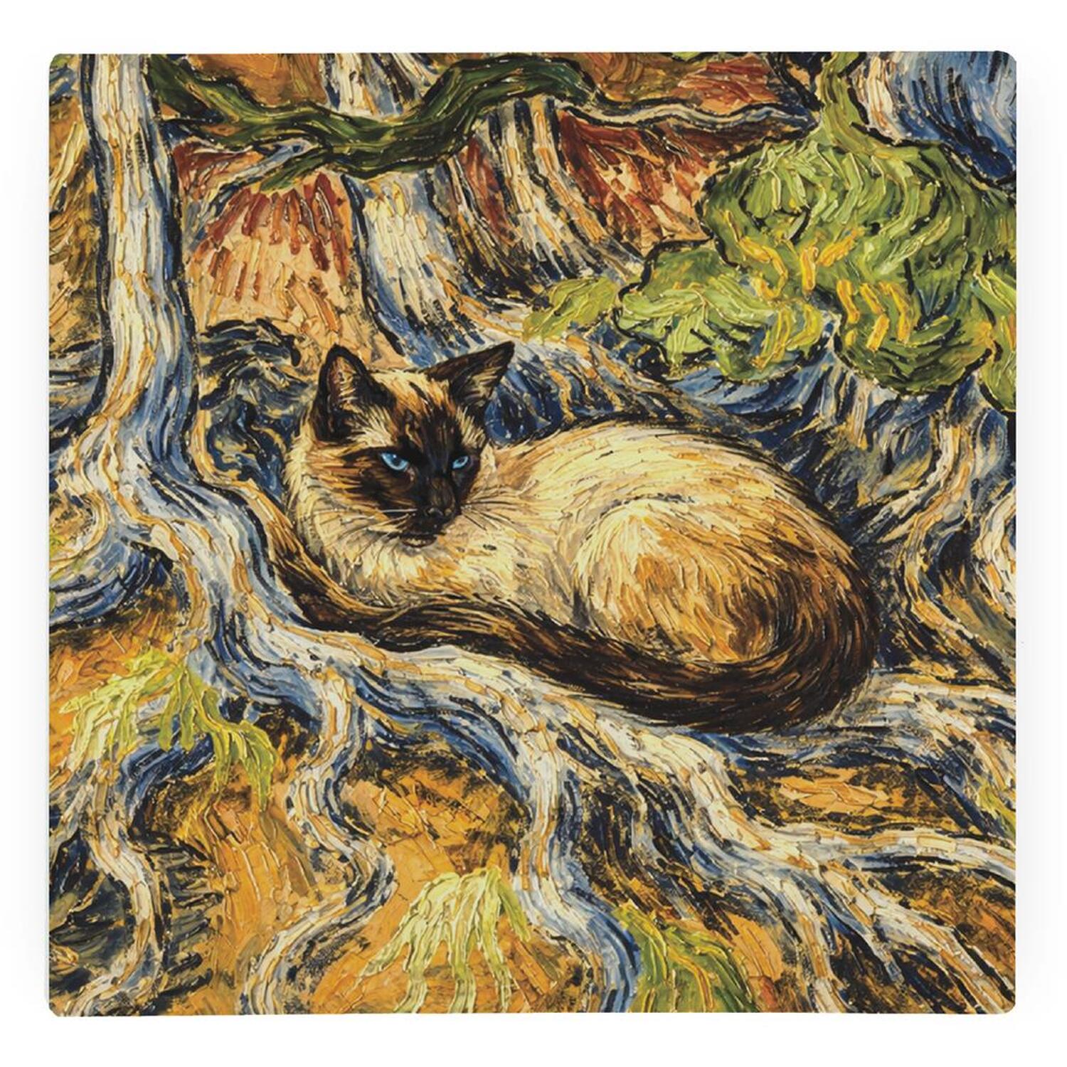 Image of Van Gogh Tree Roots Cat Square&hellip;