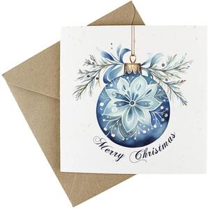 Winter Bauble - Plantable Wildflower Seed Christmas Cards - 5 Pack