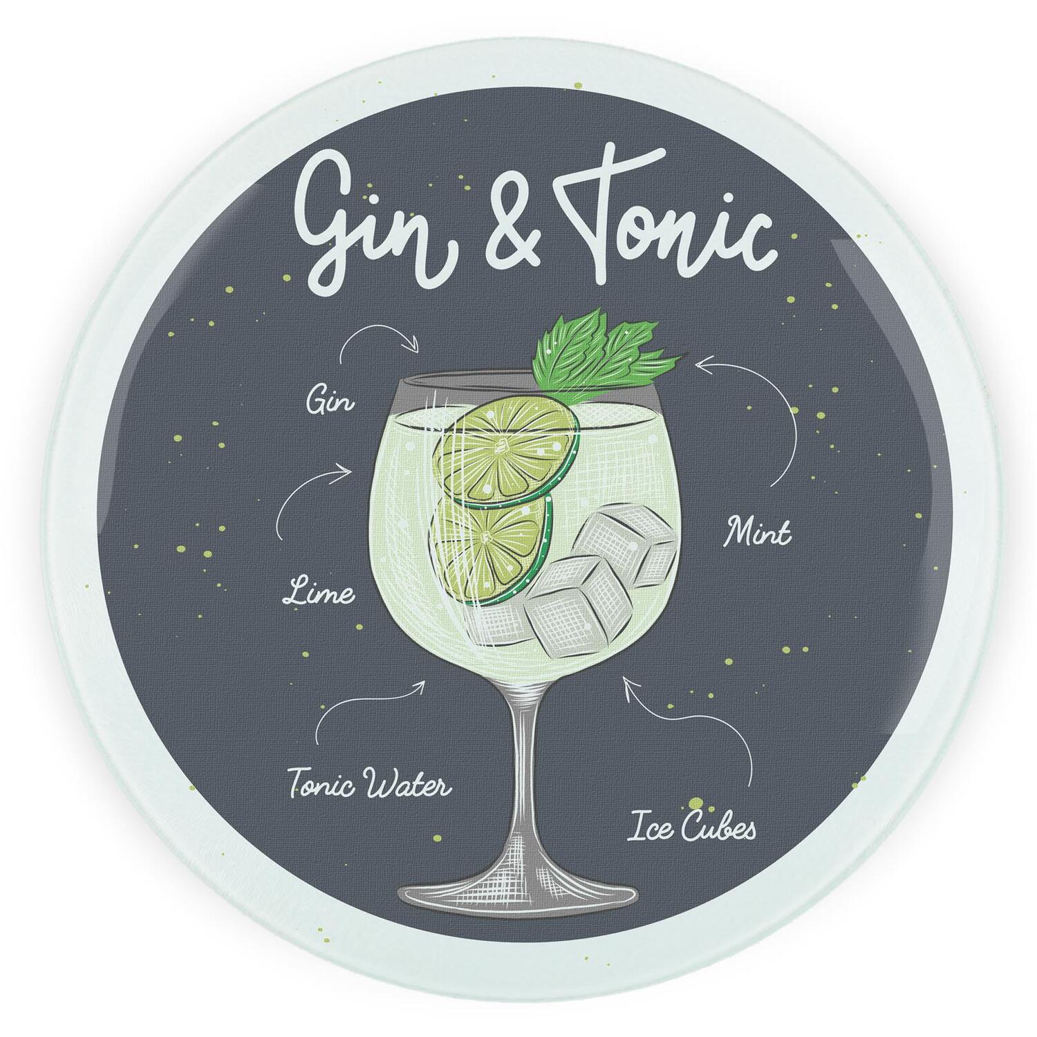 Image of Gin & Tonic Cocktail Round Worktop&hellip;