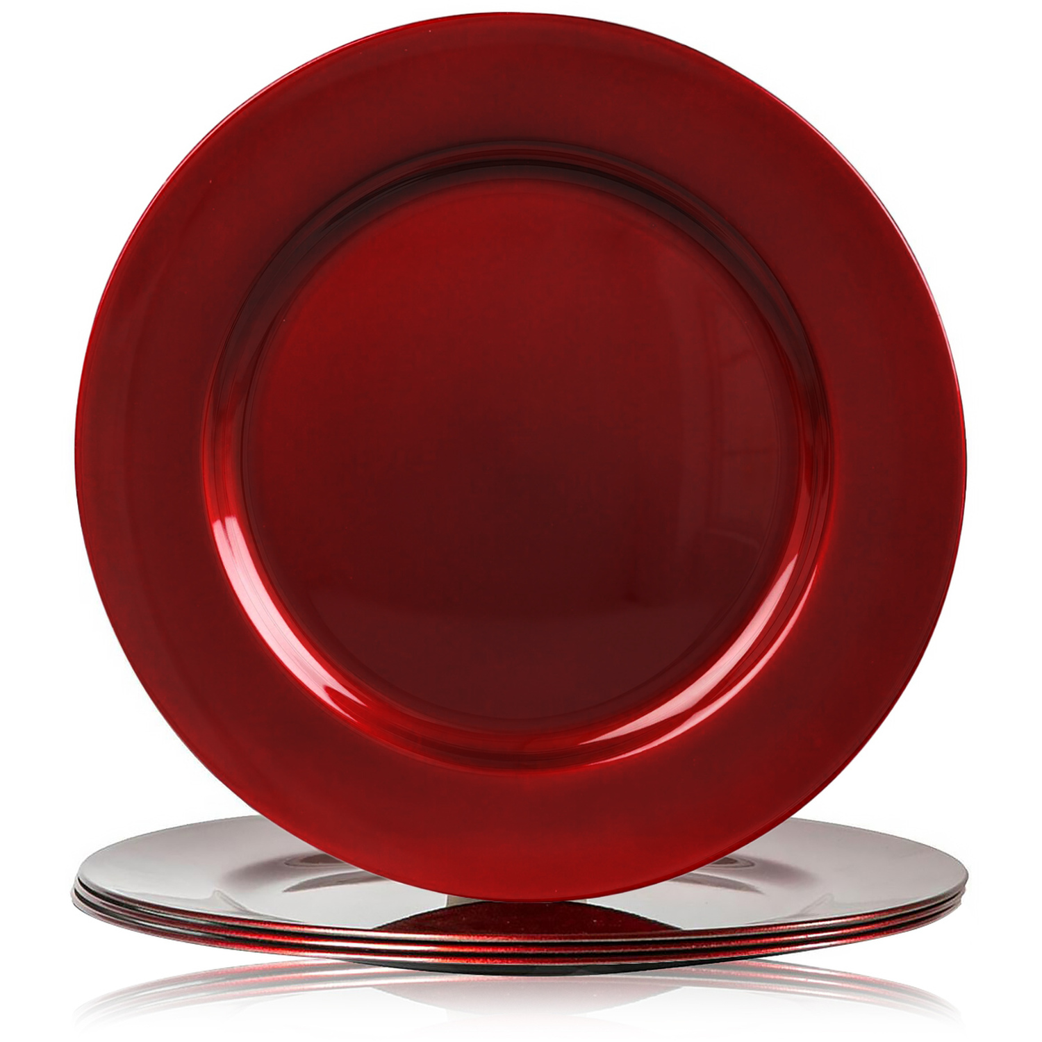 Image of Charger Plates Set of 4 Metallic&hellip;
