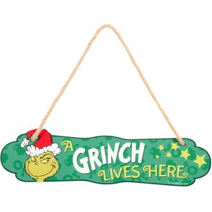 Grinch Lives Here Sign
