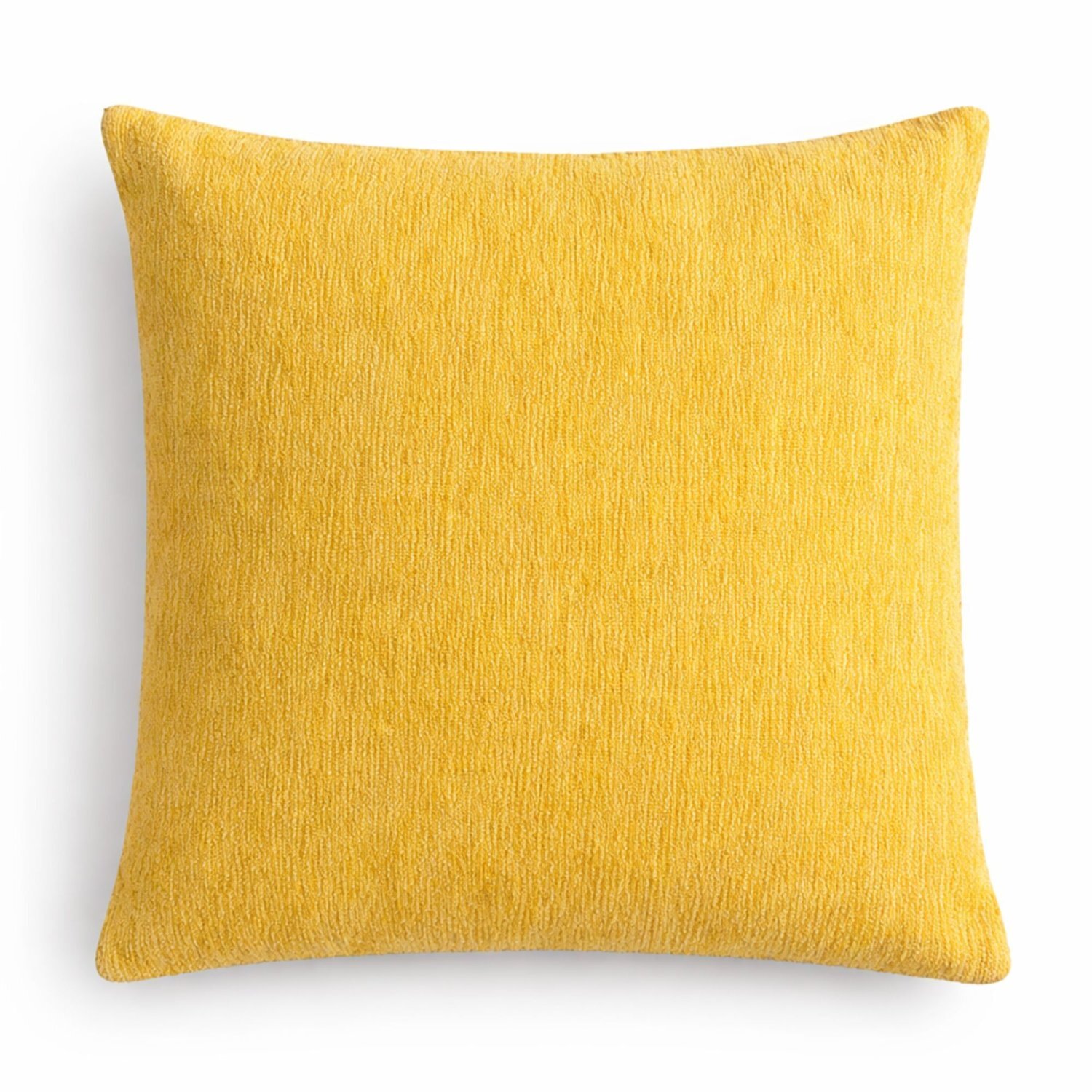 KDMD Marigold Loom Cushion Cover 45x45cm Textured Square Throw in Yellow | Size: 45x45 cm