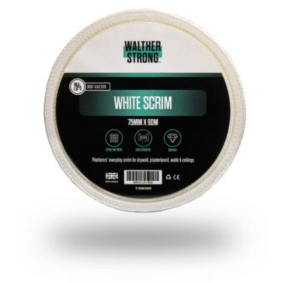 WALTHER STRONG WHITE SCRIM 75MM X 90M