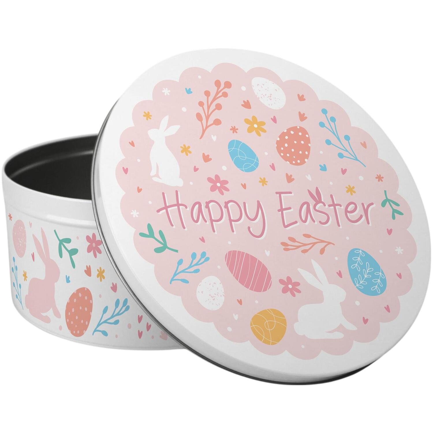 Image of Happy Easter Pastel Pink Large Round&hellip;