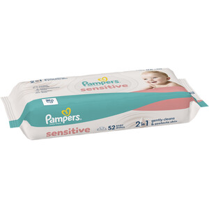 Pampers Sensitive 2 in 1 Baby Wipes