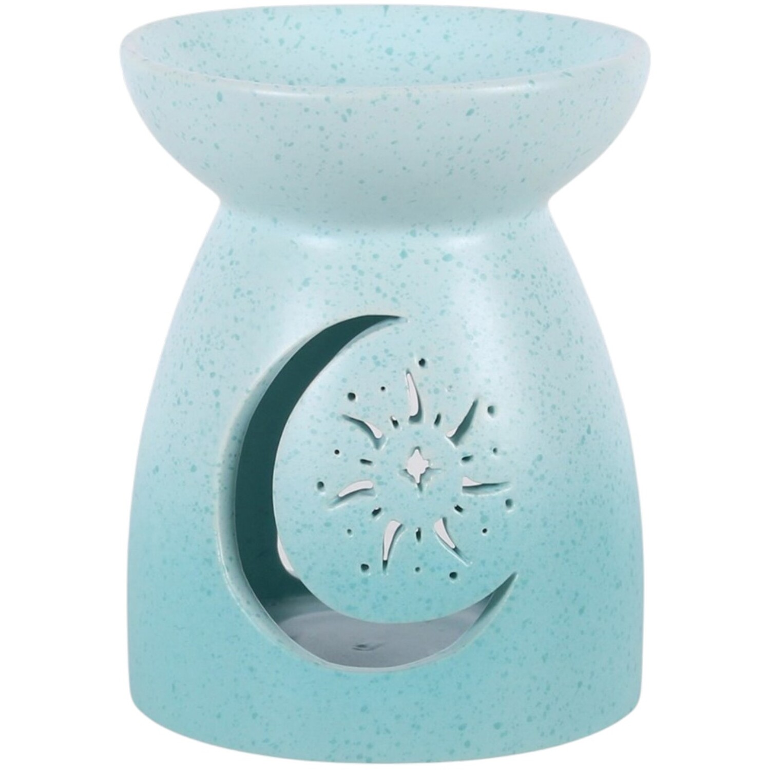 Moon Cut Out Oil Burner - Blue