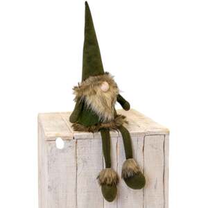 Green Fabric Christmas Gonk Decoration
