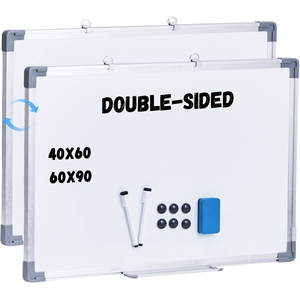 DoorBoard Double Sided Magnetic Whiteboard with Aluminium Frame