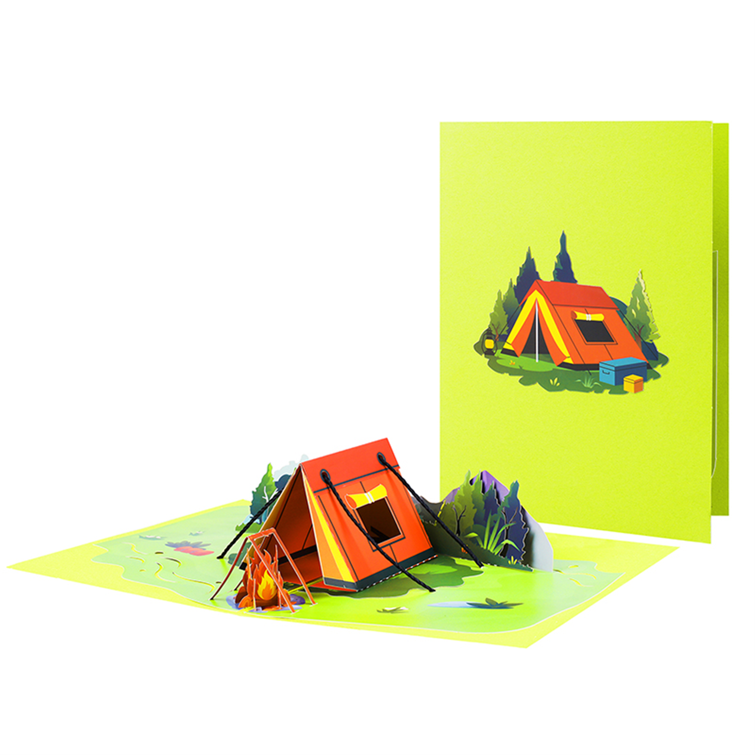 - Forest Retreat Adventure Pop-Up Greeting Card - Image 2