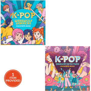 KPop Dragon or Werewolf Colouring Book