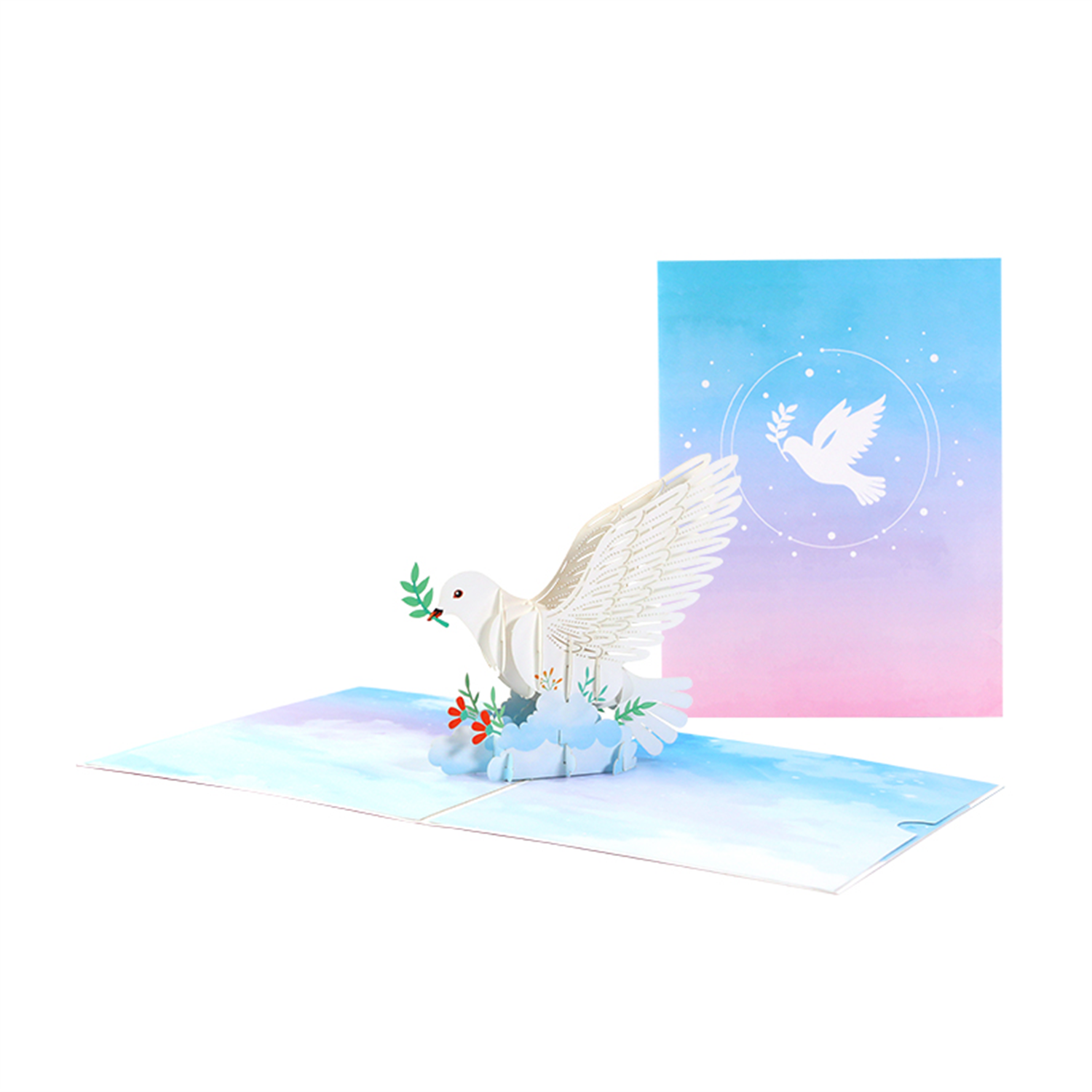  - Wings Of Peace Dove Pop Up Card - Image 3