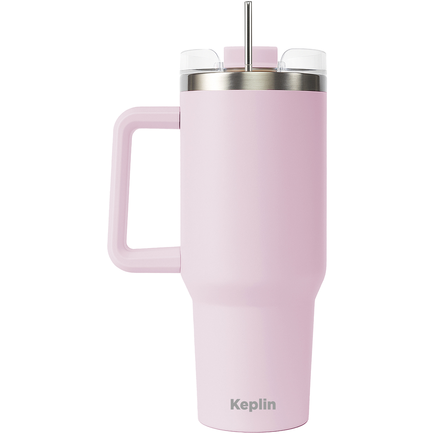 Keplin Unisex Pink Tumbler 40 Oz With Handle, Travel Mug, Thermal Flask With Straw & Lid In - Image 4