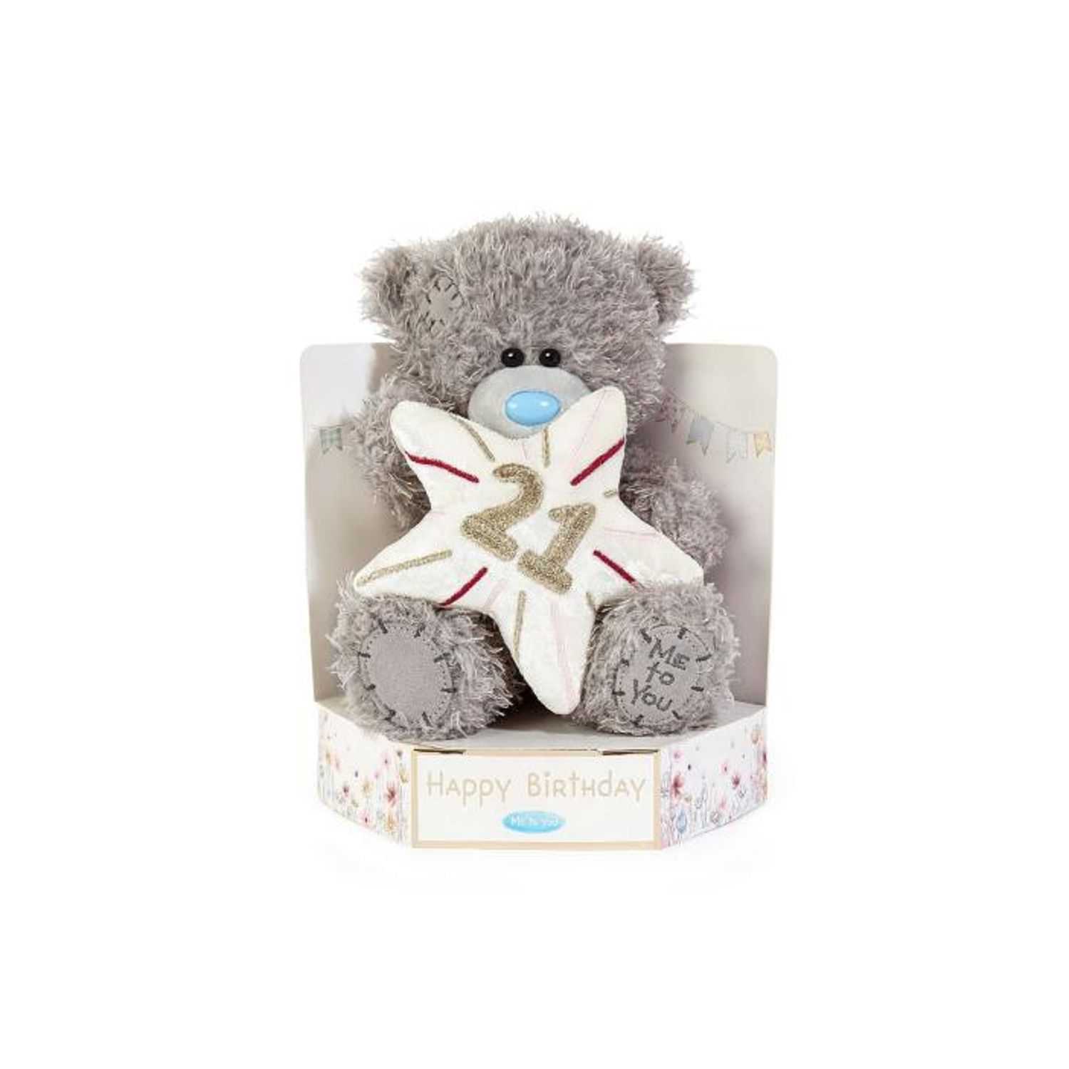 B&Q - Bear 21St Birthday Star Plush 7" High - Image 5