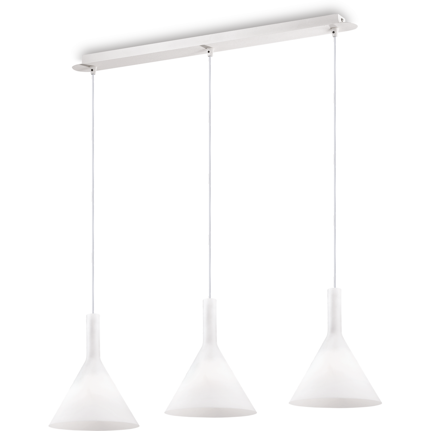 Netlighting Unisex White Cocktail Light Hanging Ceiling Pendant Light E14 Size 3 - Image 3
