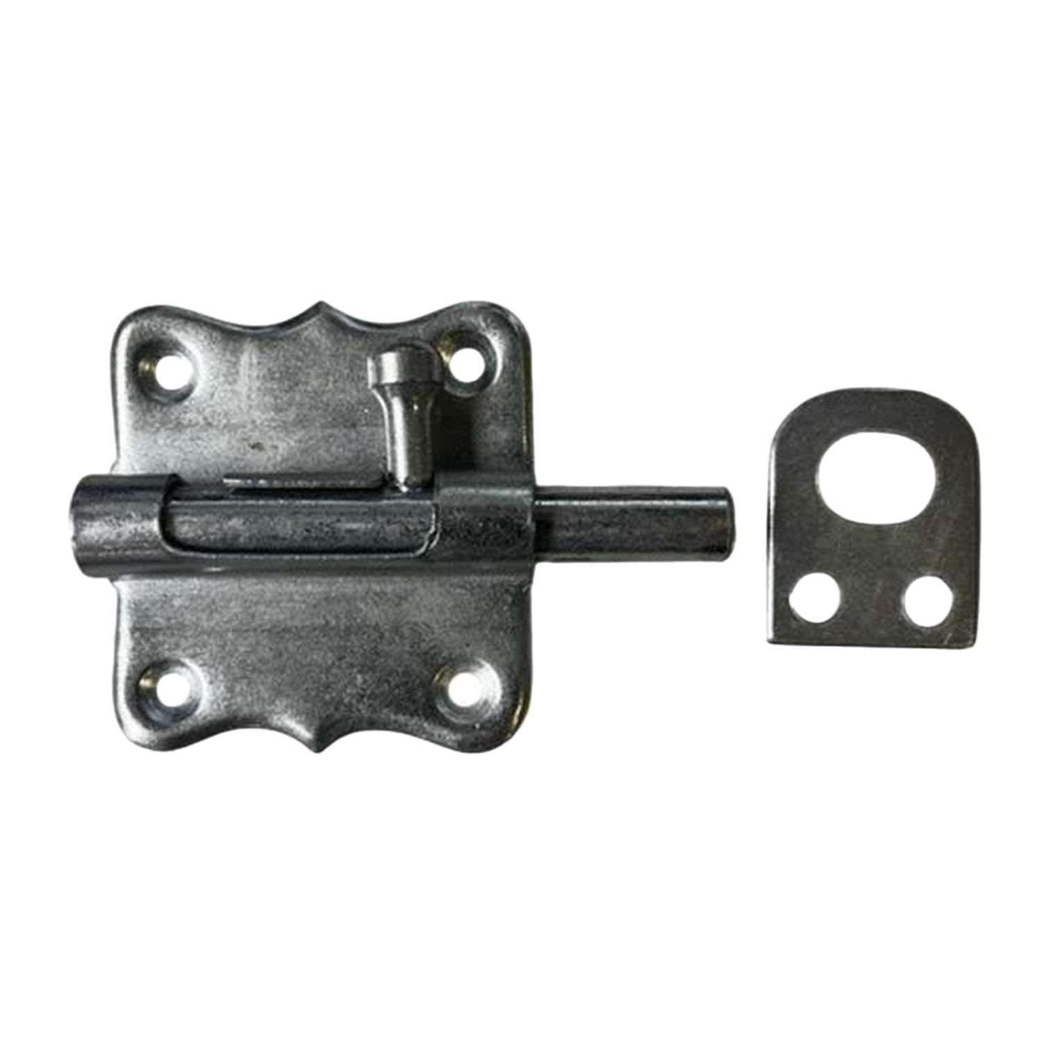 Securit Zinc Plated Two-Way Bolt Lock - Silver