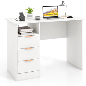 Home Office Writing Desk with Storage Drawers