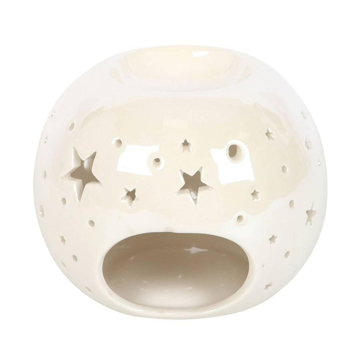  - Something Different Iridescent Star Oil Burner White (One Size) - Image 3