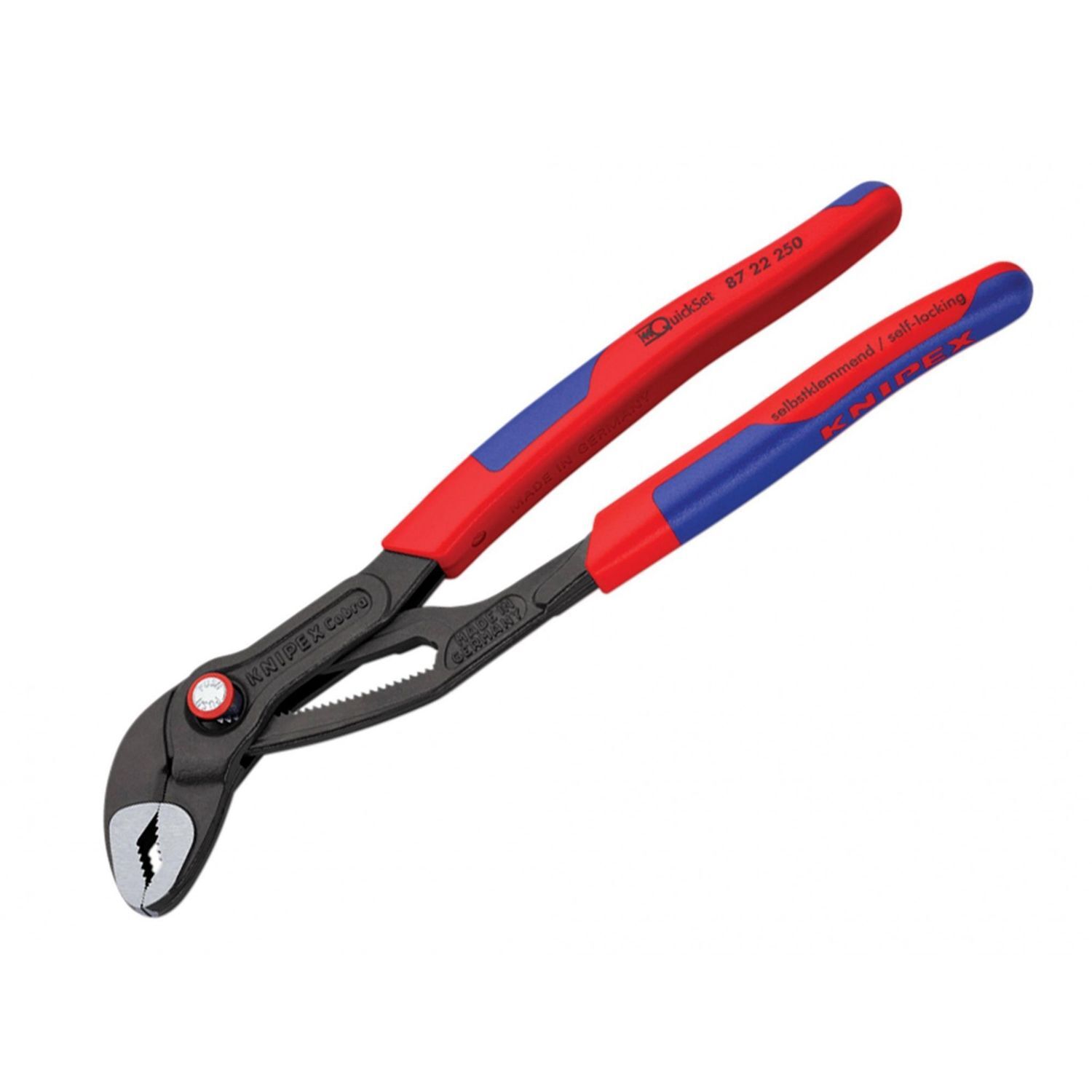 Knipex Cobra Quickset Water Pump Pliers Pvc Grips B - Multi Colour