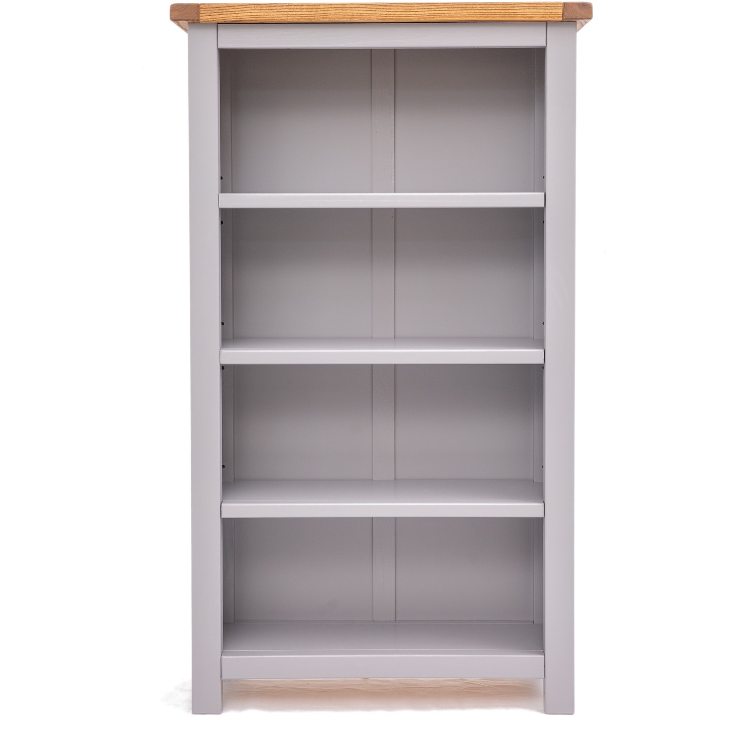 Mirano Wood 4 Shelf Bookcase Grey - Image 2