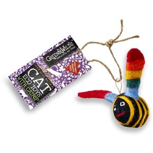 Green & Wilds Eco Friendly Natural Cat Toy with Catnip - Buzz Bee