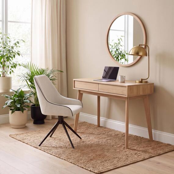 Vienne Wood Effect 2 Drawer Desk