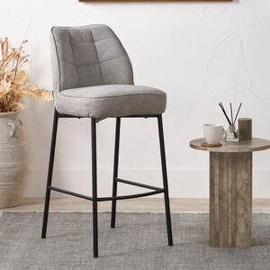 Quilted Back Chenille Bar Stool