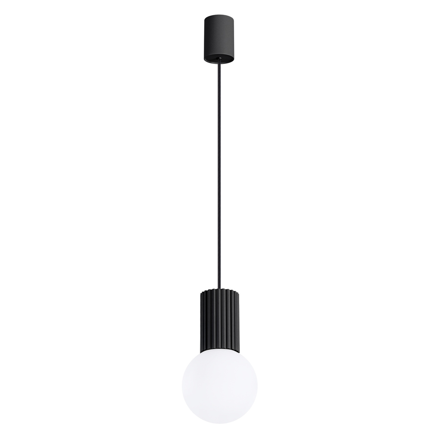 Sollux Lighting Pendant Lamp Halo 1 Black - Black