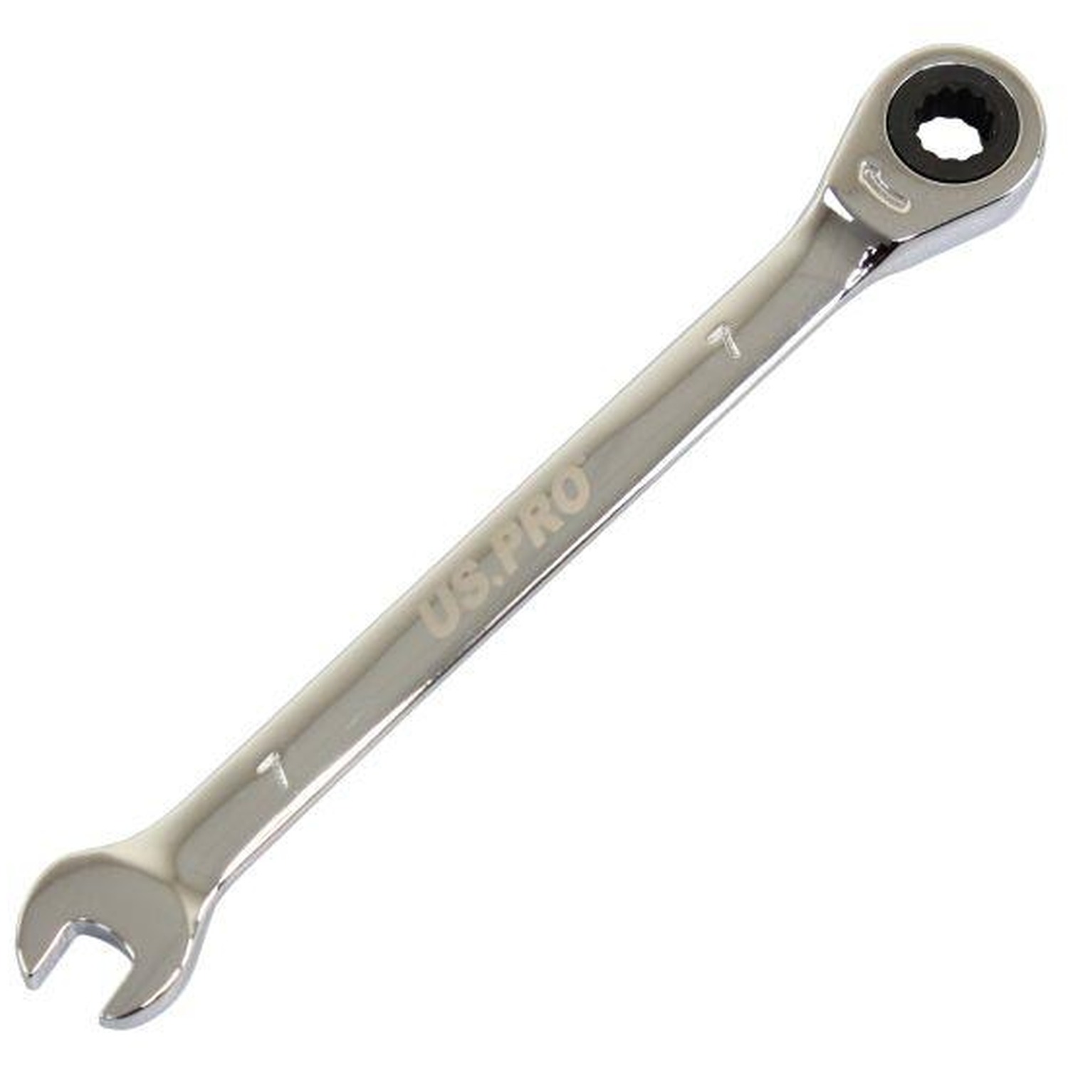 Us Pro Tools 7Mm Ratchet Spanner Wrench 72 Teeth Open & Ring End Wrench 3568 5060599868400 - Image 3
