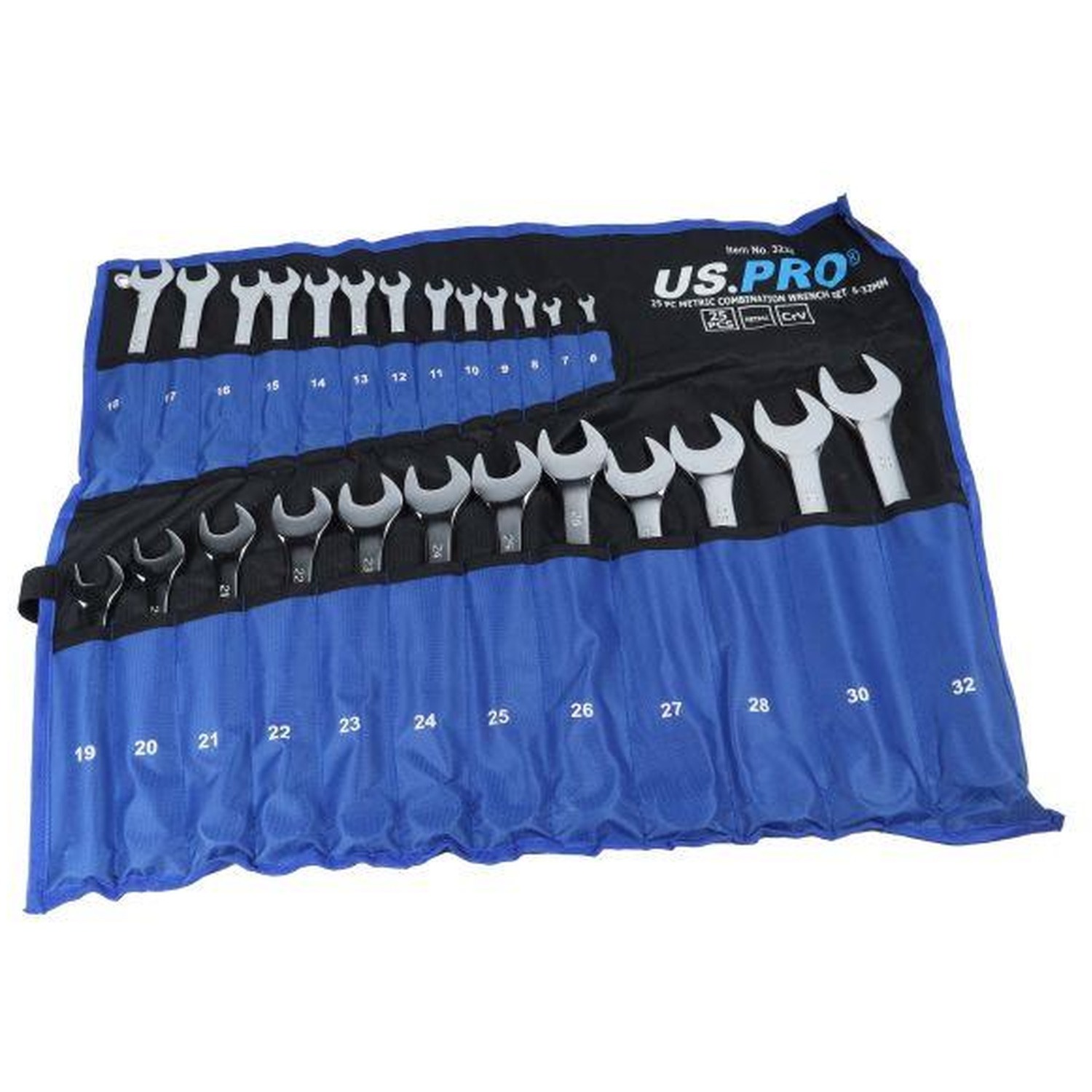 Us Pro 25Pc Metric Combination Spanner Wrench Set 6-32Mm 3232 - Image 4