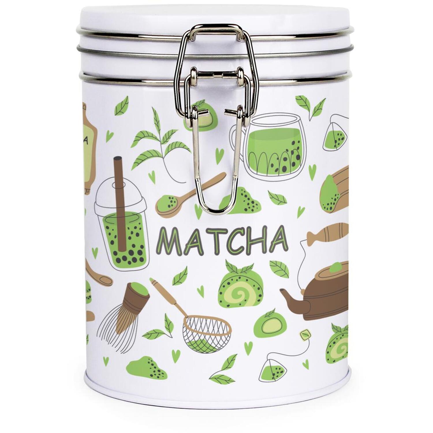 B&Q - Green Matcha Clip-Lid Kitchen Storage Canister - Image 2