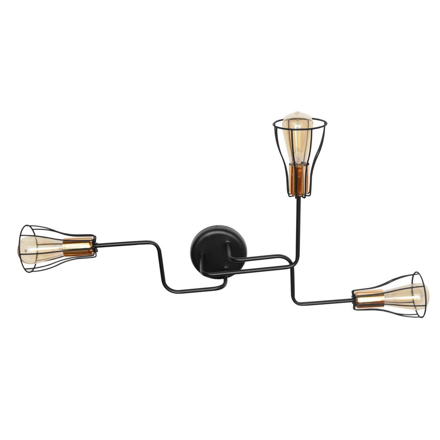 Helam Lighting Tube Ceiling Light Black