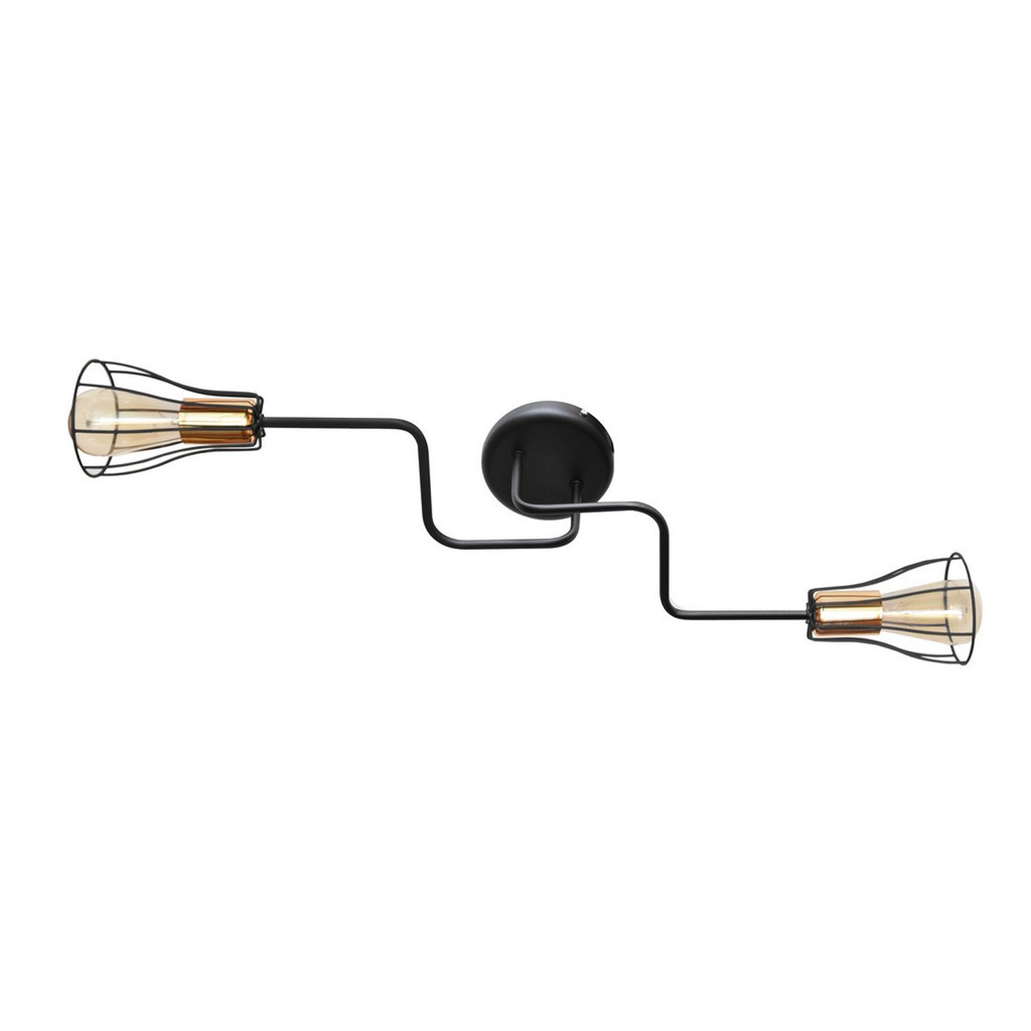 Helam Lighting Tube Ceiling Light Black