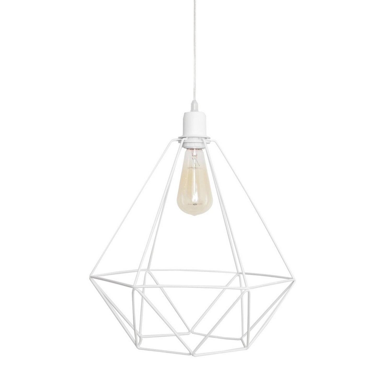Helam Lighting Karo Pendant Light White