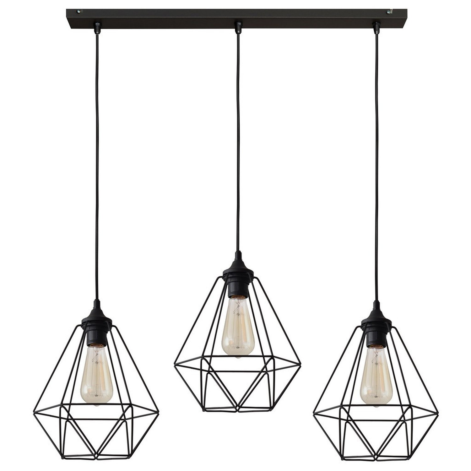 Helam Lighting Karo Pendant Light Black