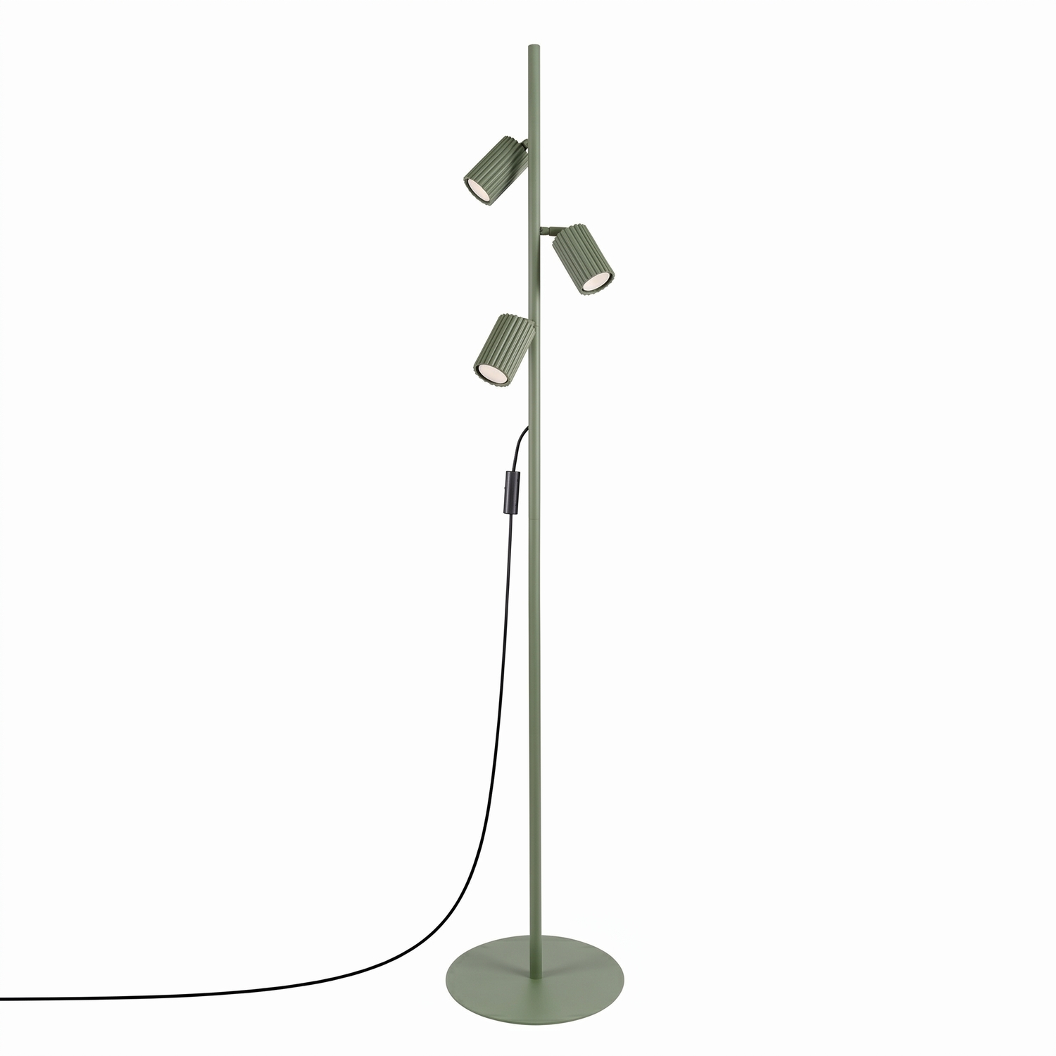 Sollux Lighting Floor Lamp Karbon 3 Olive Green