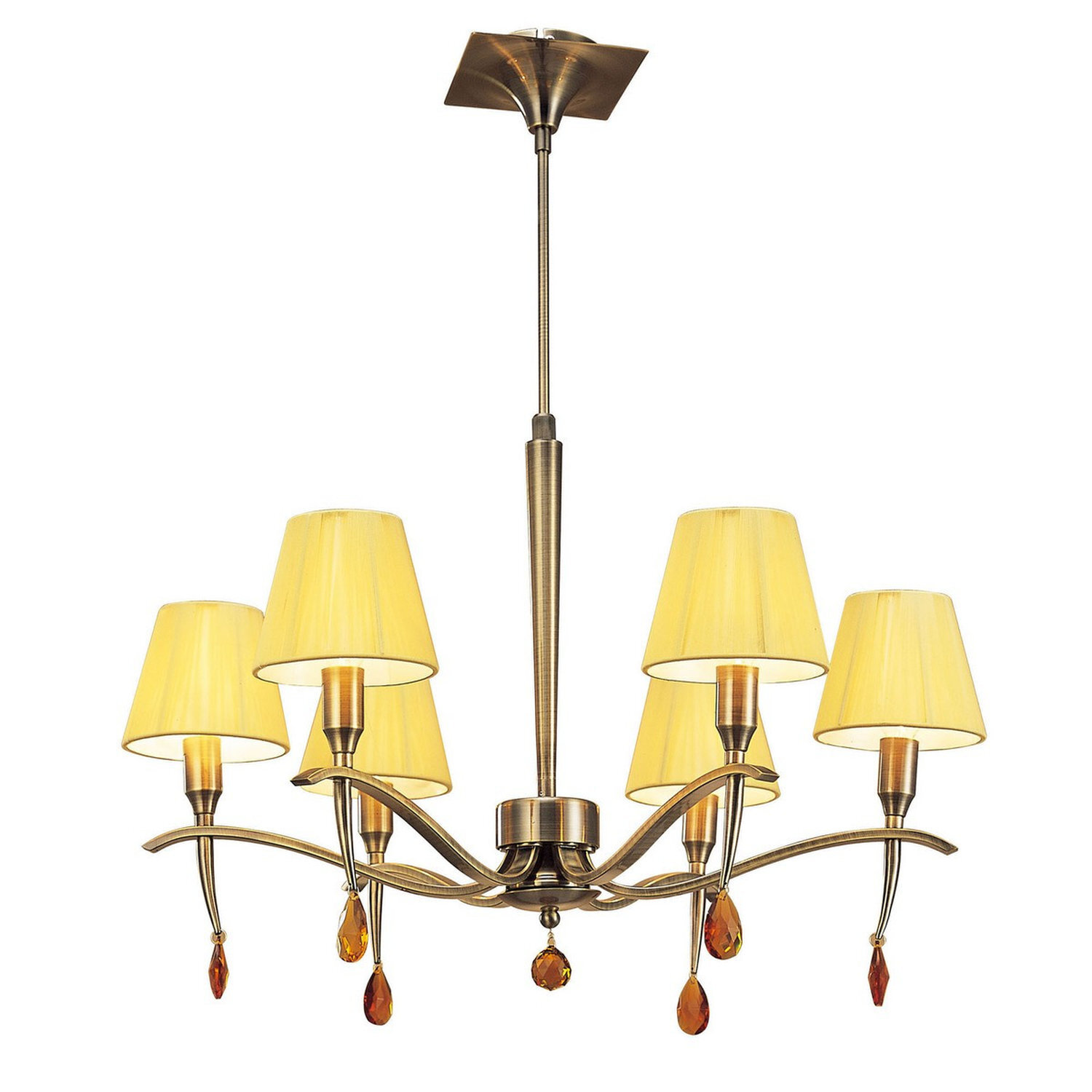 Inspired Lighting Siena Chandelier Brass