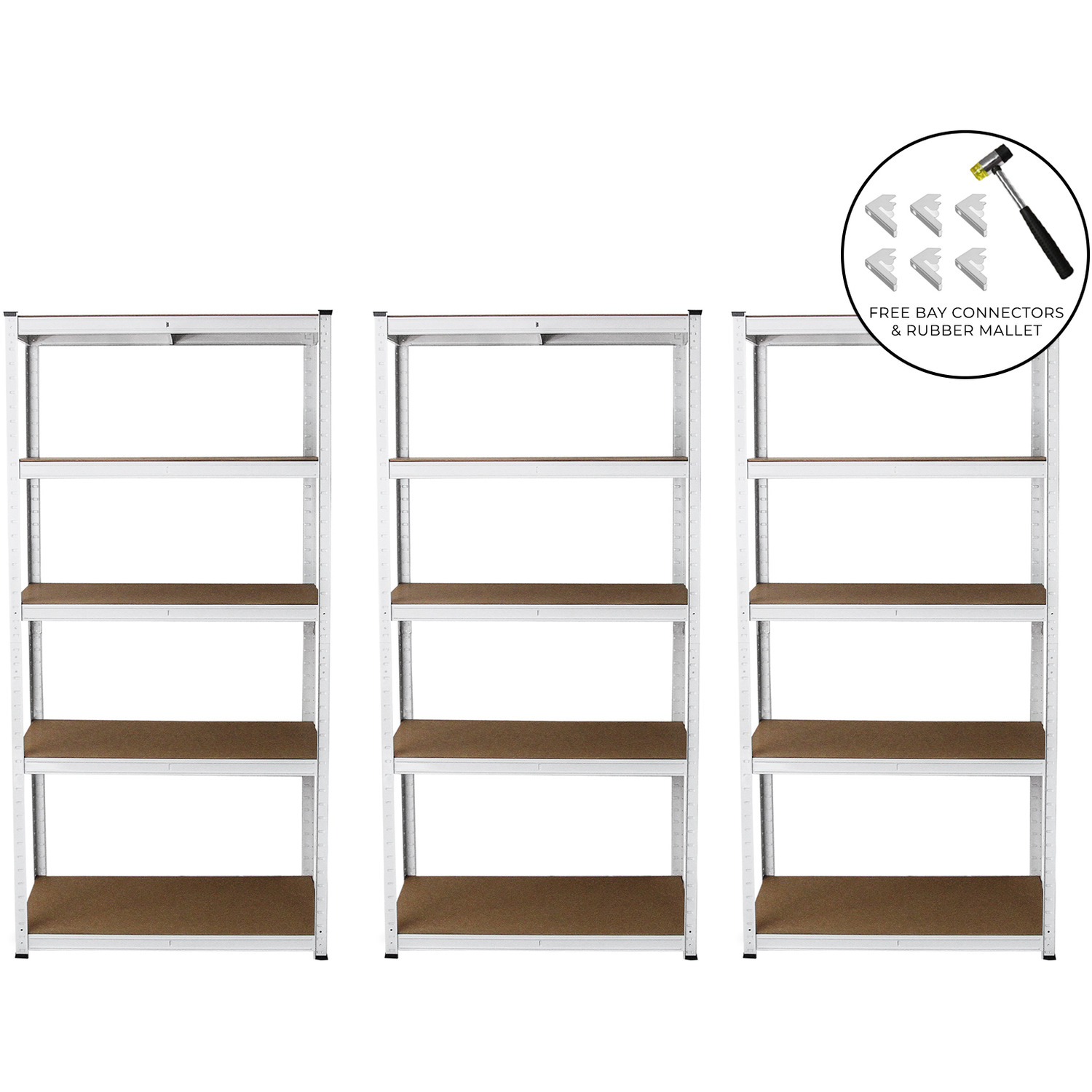 Monstershop Unisex White X E-Rax Metal Racking Units Size 3 - Image 3