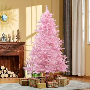 HOMCOM 6FT Artificial Christmas Tree with Automatic Open