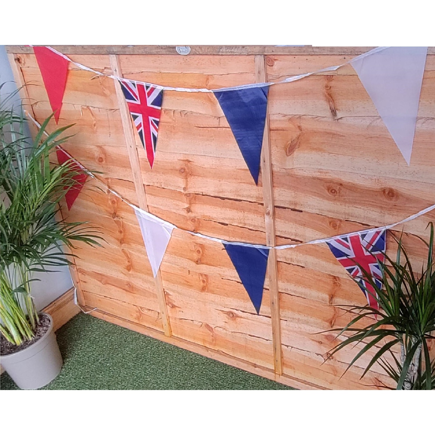 Oaktree Union Jack Party Bunting - 10 Meter Length, 30 Rectangle Flags (14cm X 21cm Each) - View #8