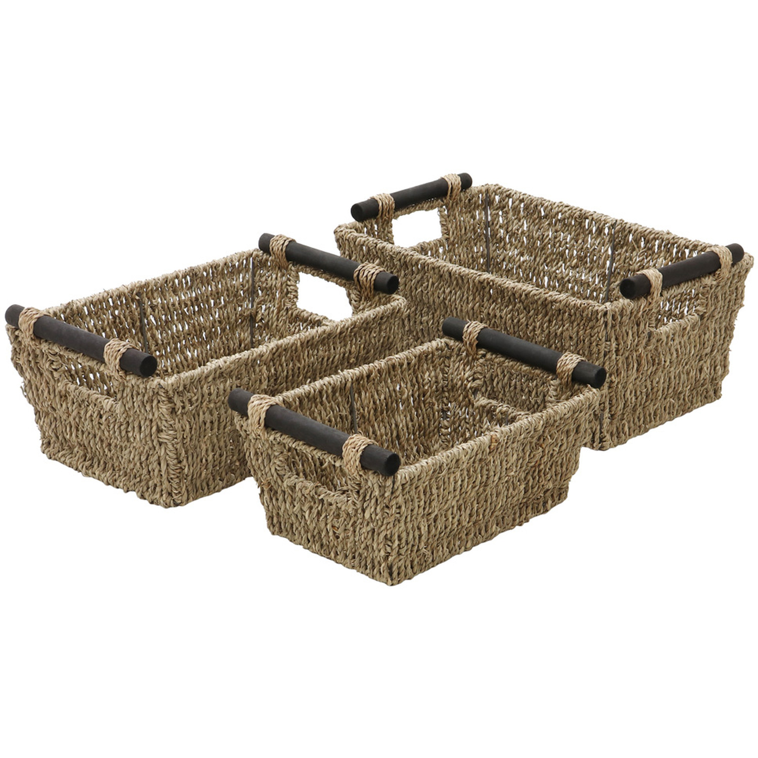 Image of Seagrass Set of 3 Tapered Storage&hellip;