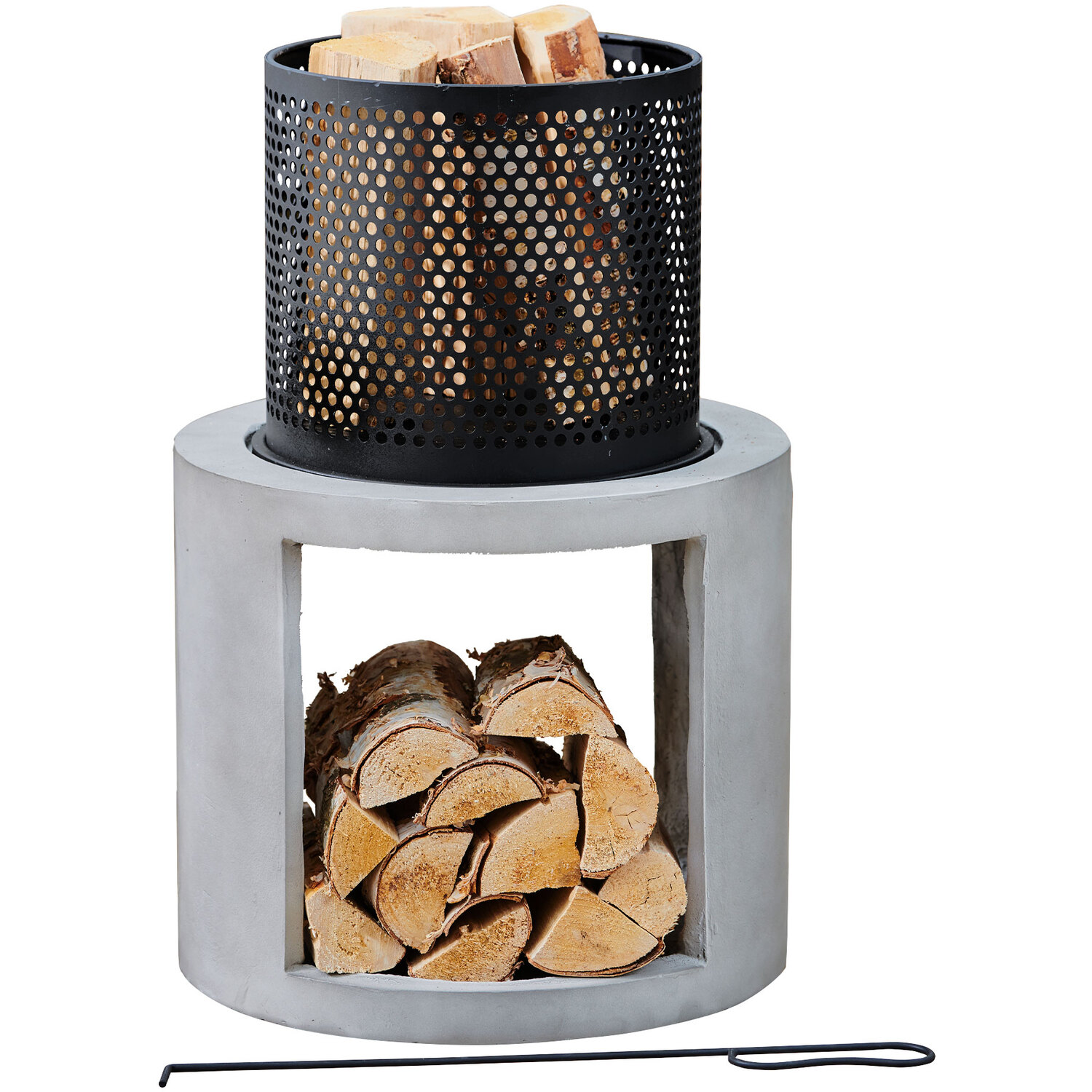 Image of Garden 38cm Wood Burning Fire Pit&hellip;