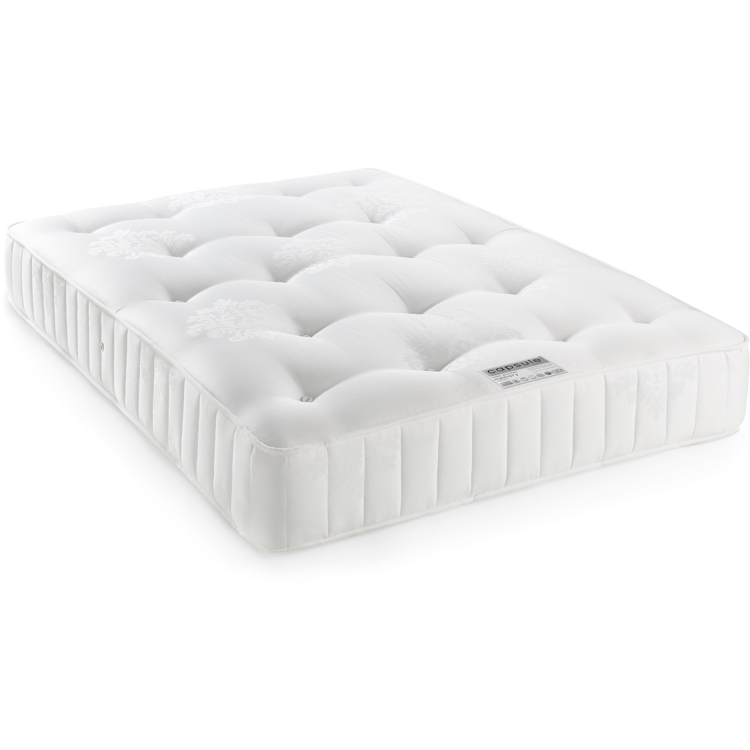 Capsule Memory Pocket 1000 Mattress - White / Double