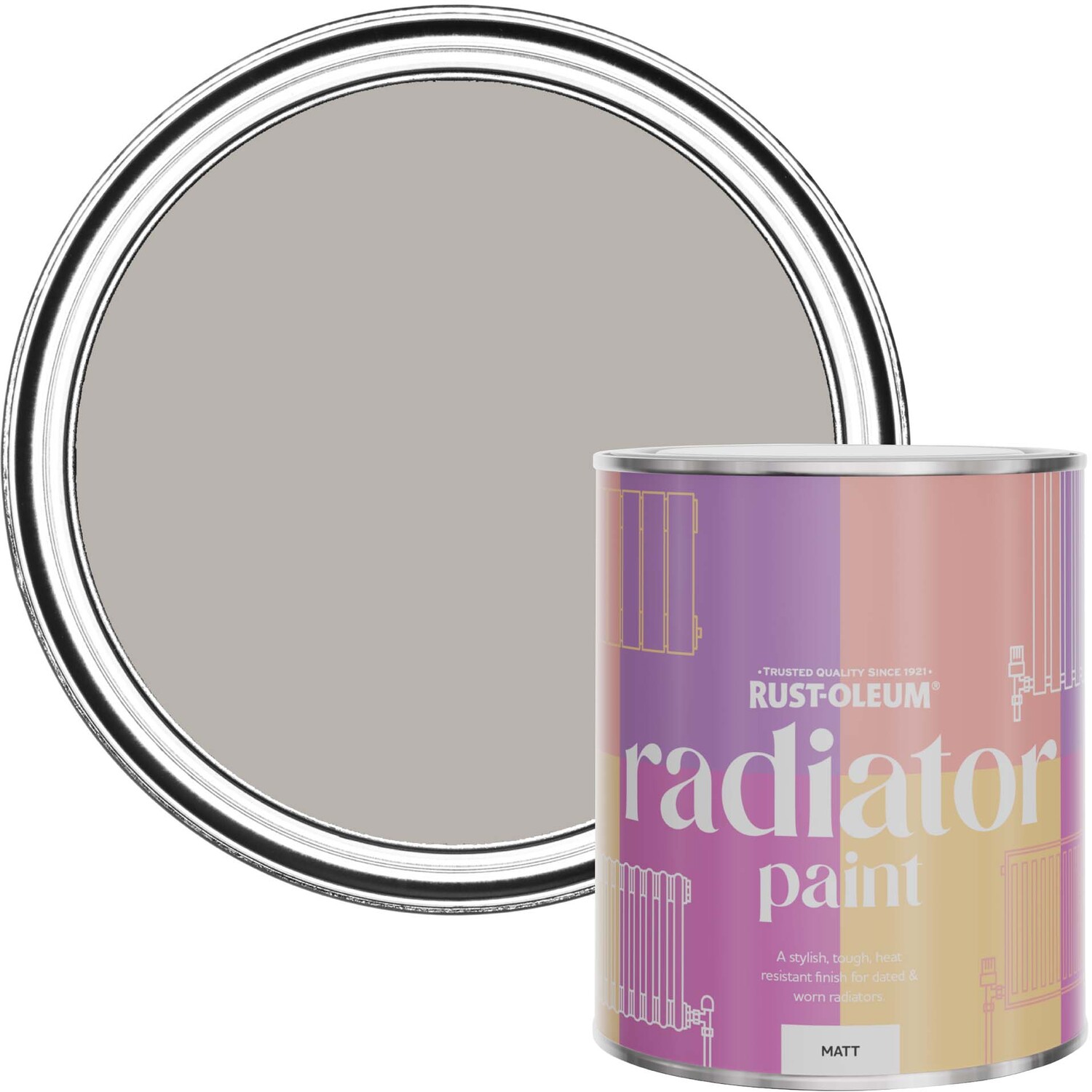 Rust-Oleum Radiator Flint 750Ml - Grey