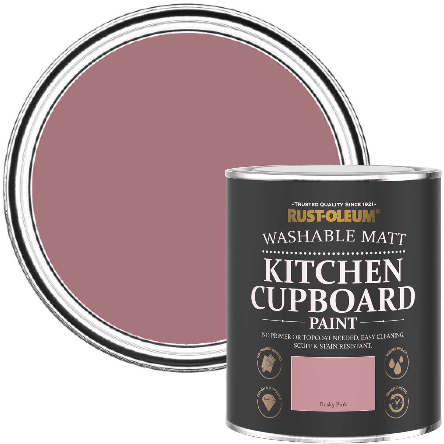 Chalky Kitchen Cupboard Paint - Dusky Pink - Dusky Pink