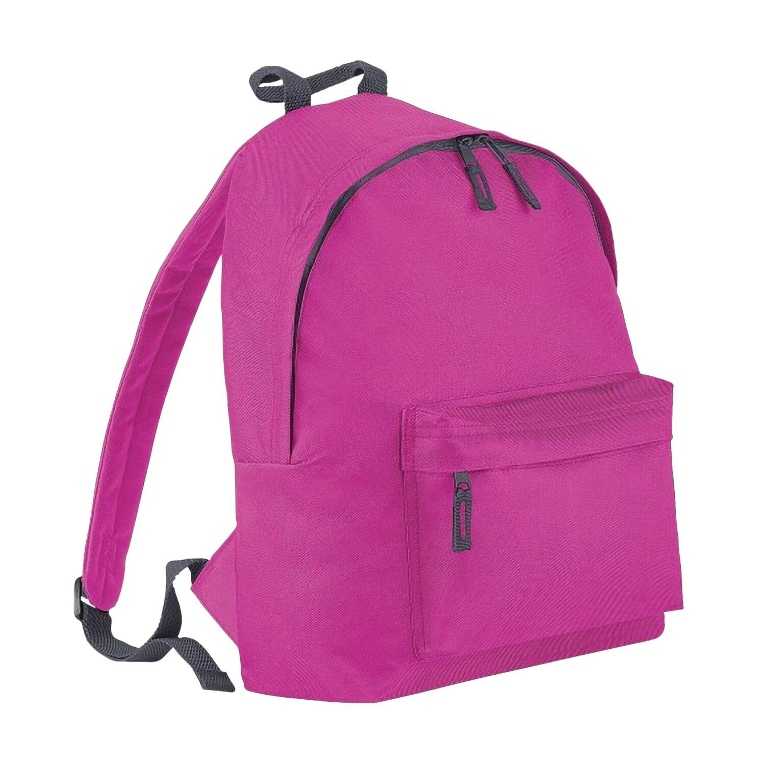 Junior Fashion School Backpack (Pack Of 2) - Fuchsia Graphite Grey - Fuchsia/ Graphite Grey